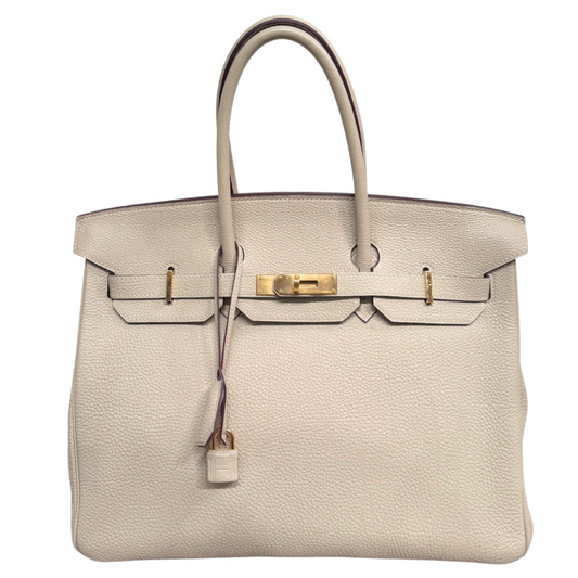 Hermès Birkin Cream Beige Togo 35CM Gold HW (2009)