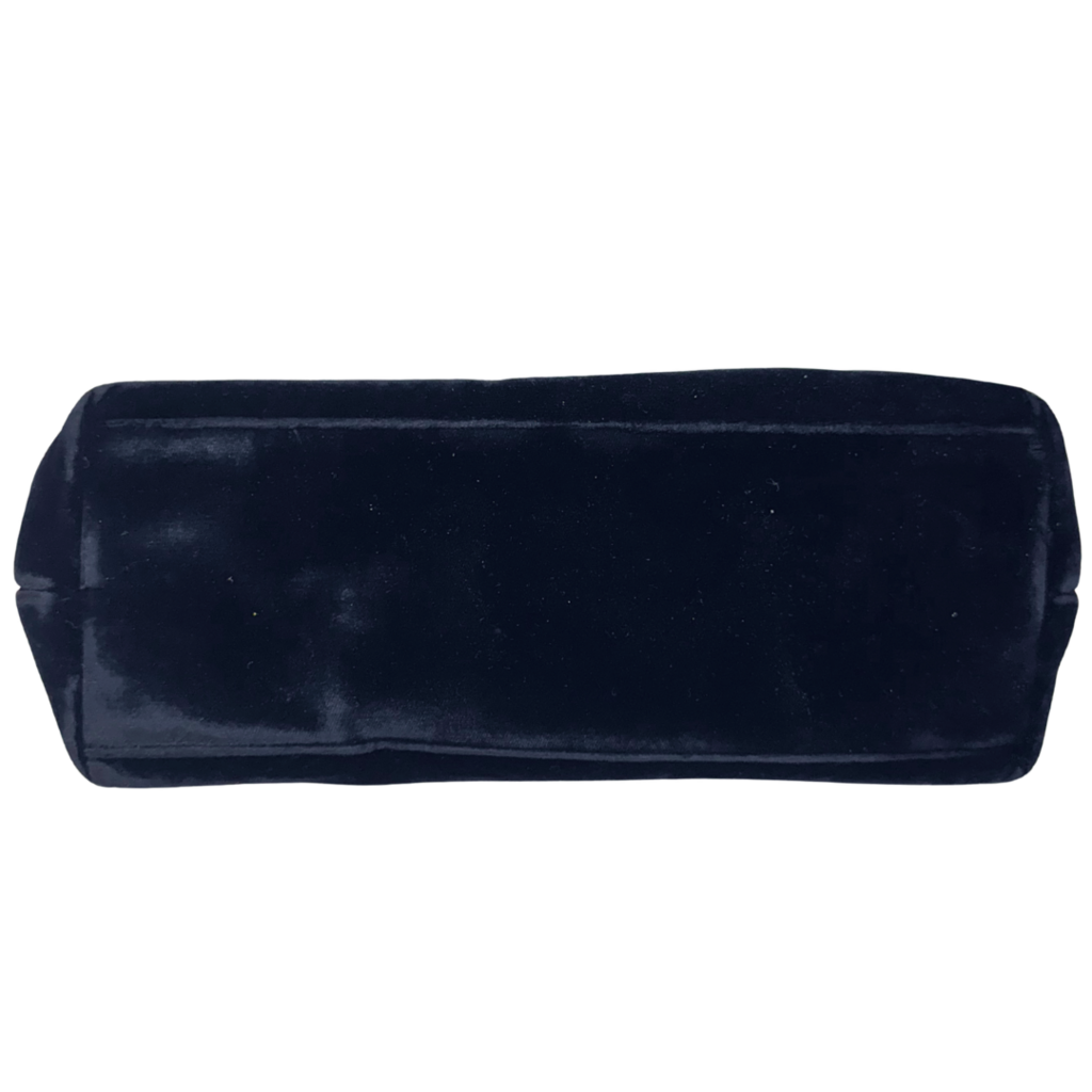 Chanel Black Velour Decacoco Shoulder Bag (1991-1994) (Vintage)