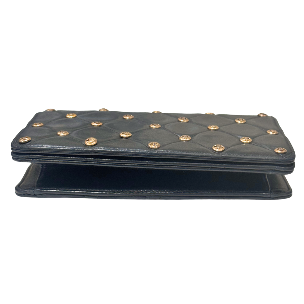 Chanel Black Quilted Leather Grommet WOC (1996-1997)