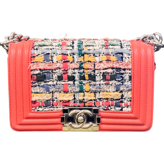Chanel LeBoy Poppy & Tweed Small Bag