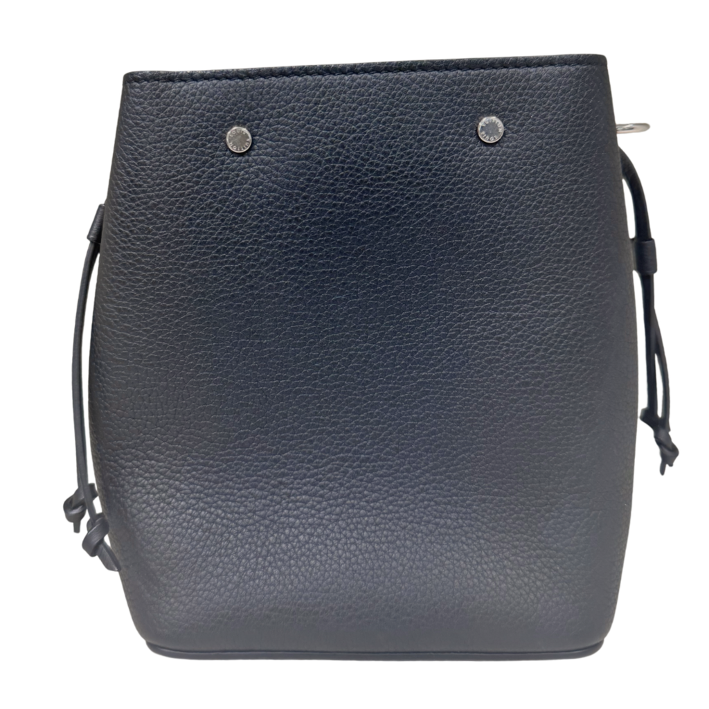 Louis Vuitton Black Nano Lockme Crossbody Bucket Bag