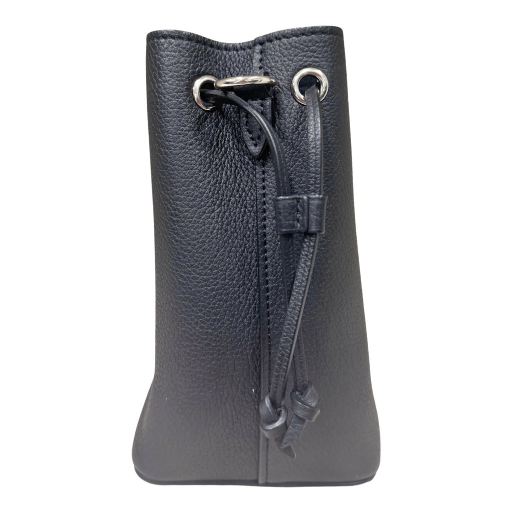 Louis Vuitton Black Nano Lockme Crossbody Bucket Bag
