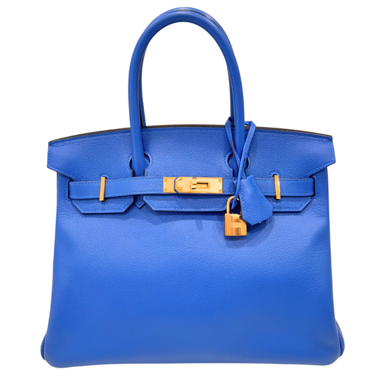 Hermès Birkin Deep Blue TN Leather 30CM Gold HW (2019)