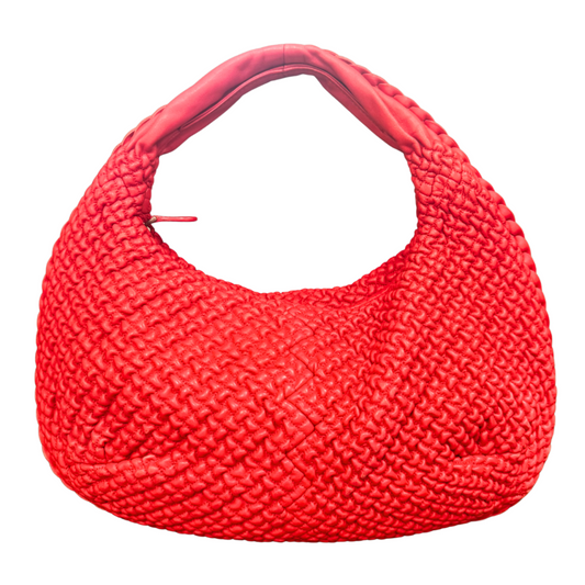 Bottega Veneta Red Intrecciato Hobo Bag