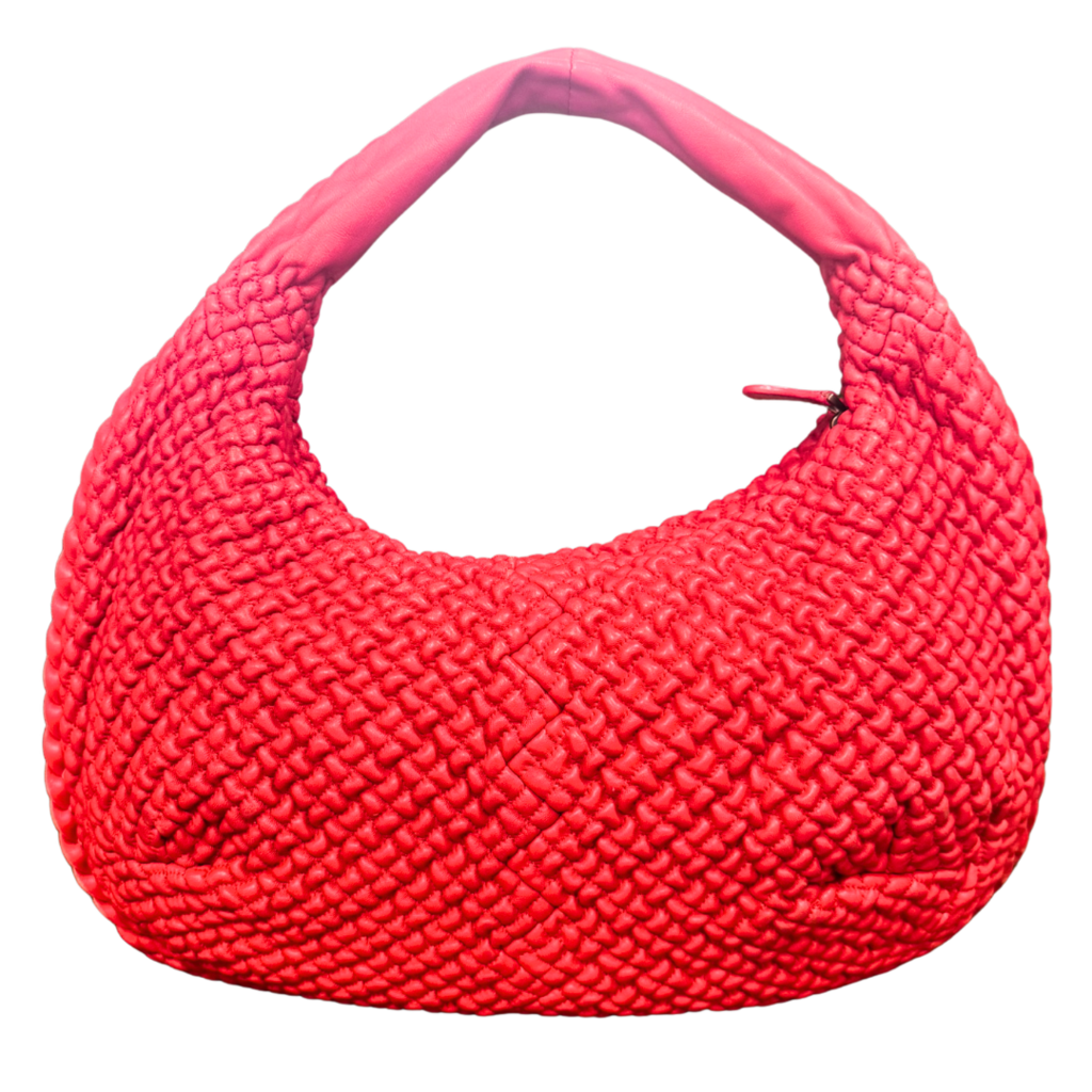Bottega Veneta Red Intrecciato Hobo Bag