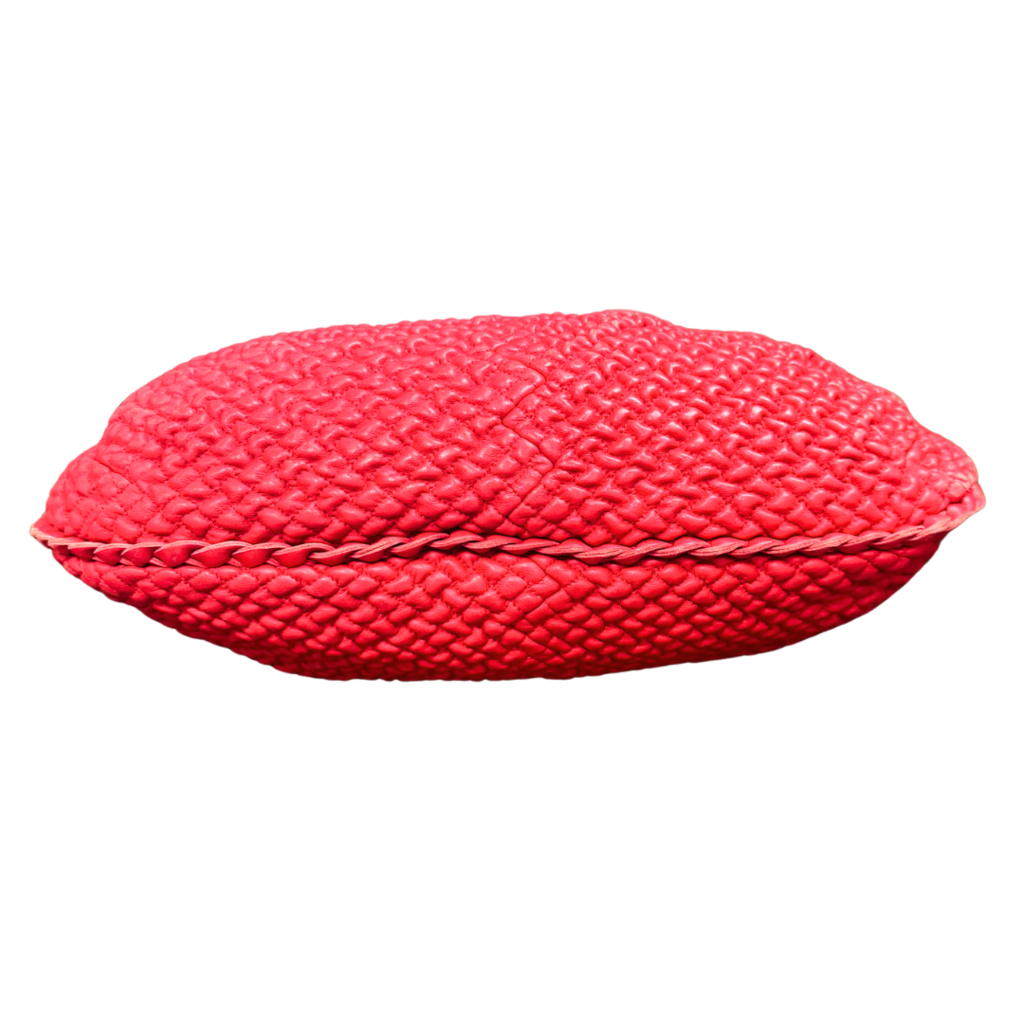 Bottega Veneta Red Intrecciato Hobo Bag