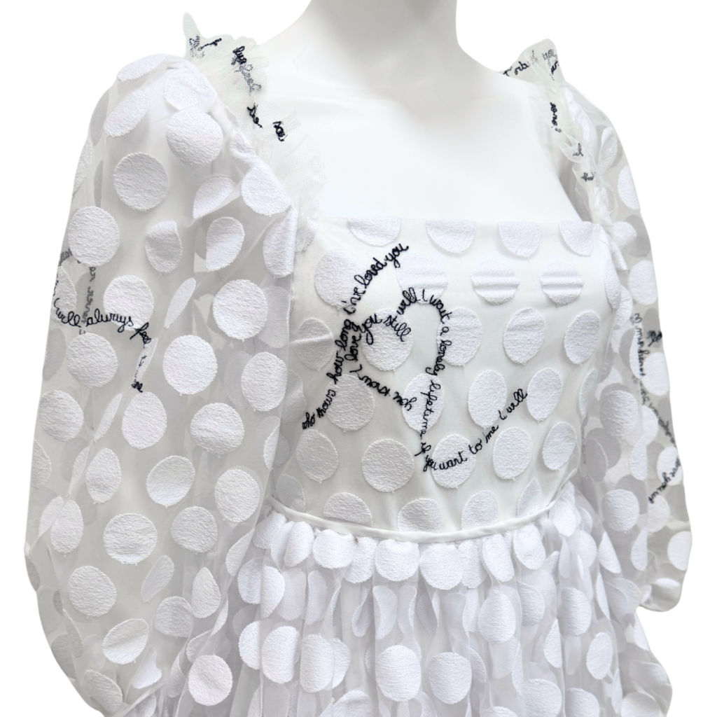 Vivetta White Sheer Polka Dot Dress (NWT)