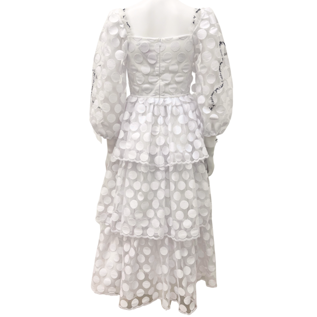 Vivetta White Sheer Polka Dot Dress (NWT)