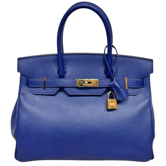 Hermès Birkin Blue Sapphire Epsom 30CM Gold HW (2016)