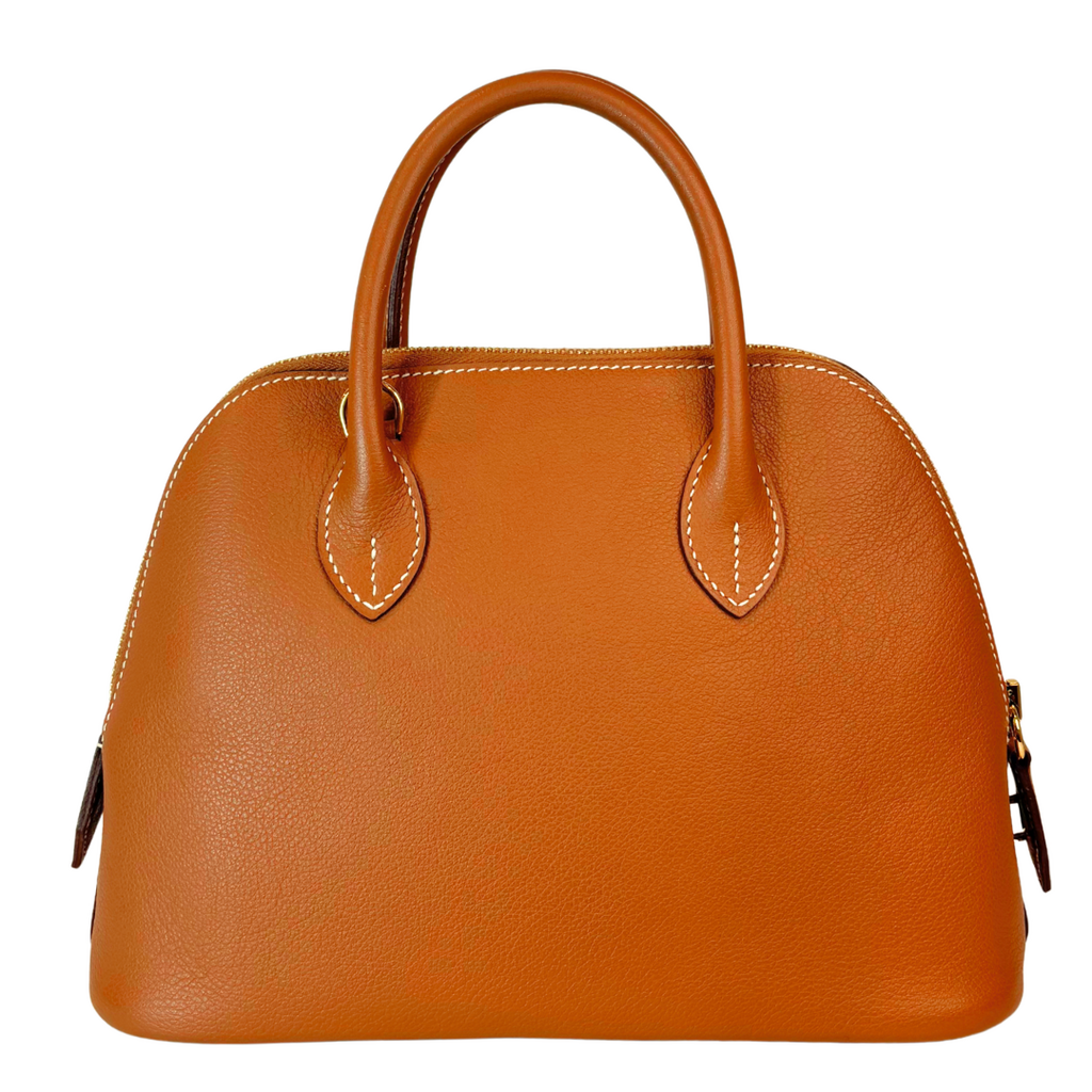 Hermès Bolide Gold Chevre 25CM Gold HW
