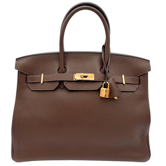 Hermès Birkin Brown Togo 35CM Gold HW (2012)