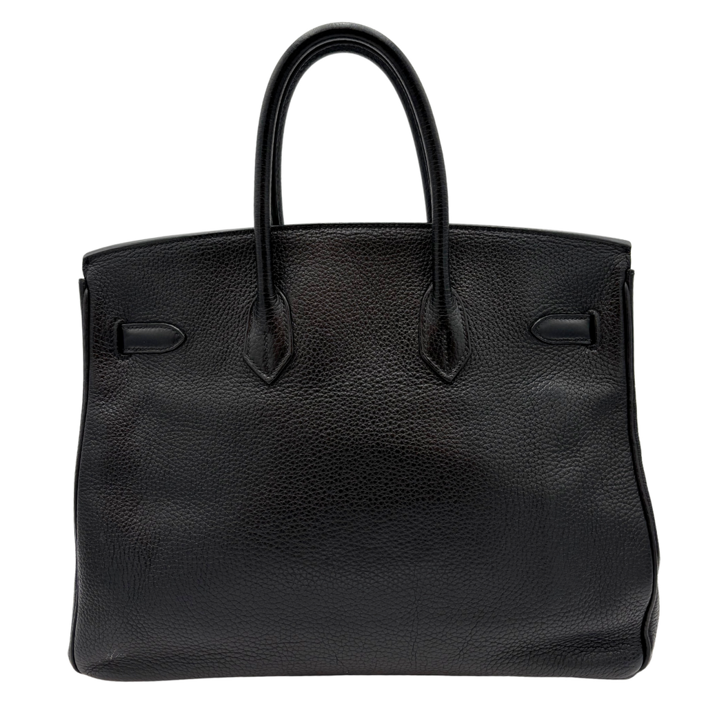 Hermès Birkin Black Clemence 35CM Palladium HW (2008)