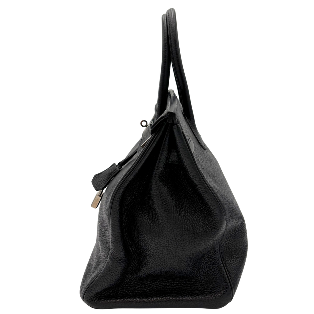 Hermès Birkin Black Clemence 35CM Palladium HW (2008)