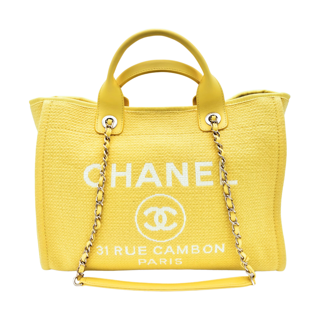 Chanel Yellow Deauville Tote