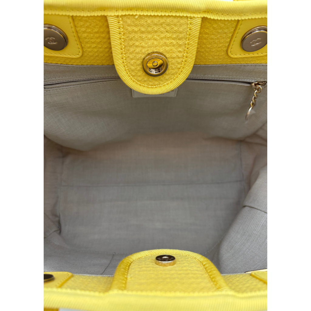 Chanel Yellow Deauville Tote