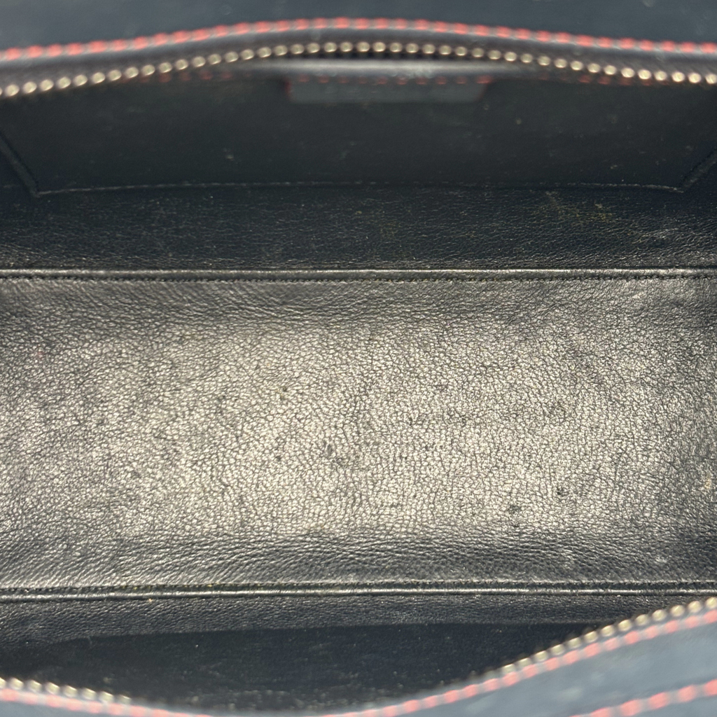 Celine Navy & Red Leather Luggage Bag