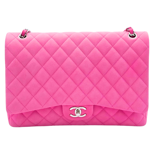 Chanel Pink Maxi Lambskin Double Bag (2013-2014)