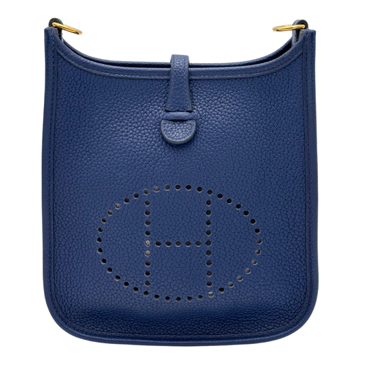 Hermès Evelyne Navy Clemence TPM Gold HW
