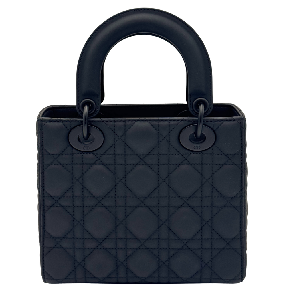 Christian Dior Small Matte Black Lady Dior