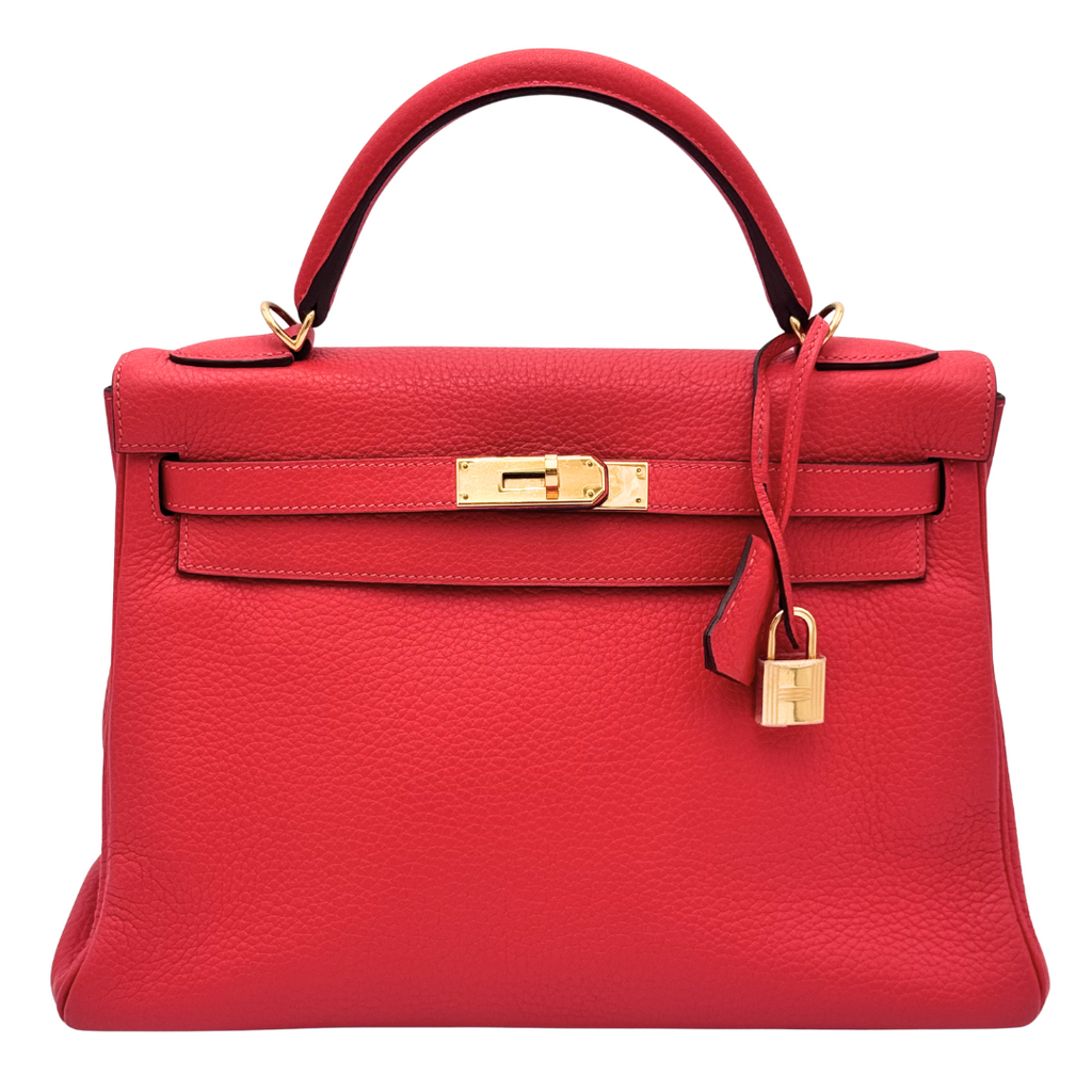 Hermès Kelly Poppy Togo 28CM Gold HW (2014)