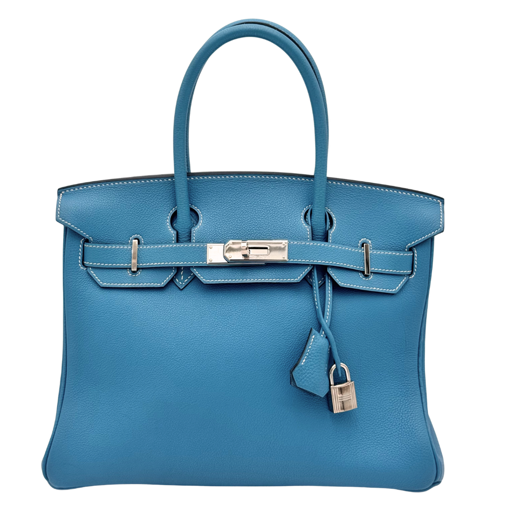 Hermès Birkin Blue Jean Chevre 30CM Palladium HW (2003)