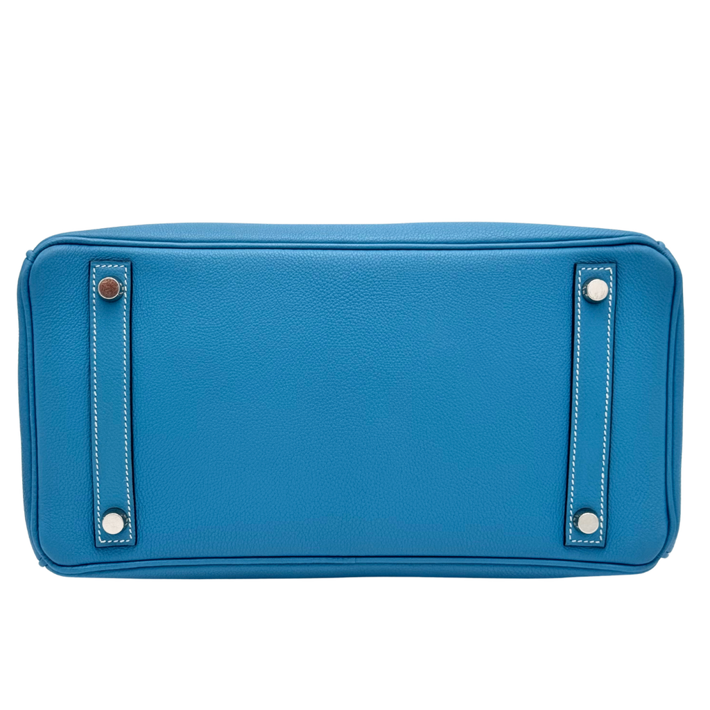 Hermès Birkin Blue Jean Chevre 30CM Palladium HW (2003)