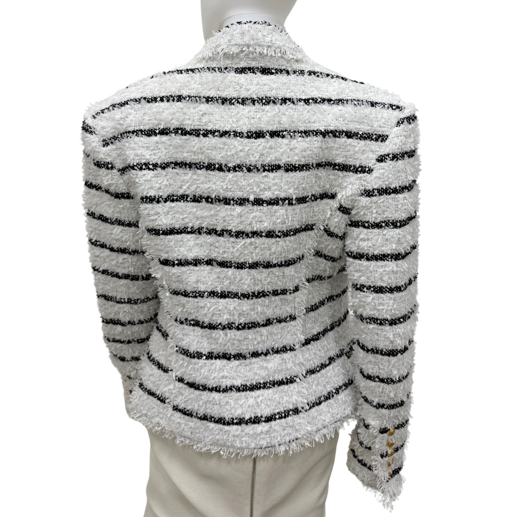 Balmain Stripe Tweed Blazer F/W22, 44 (NWT)