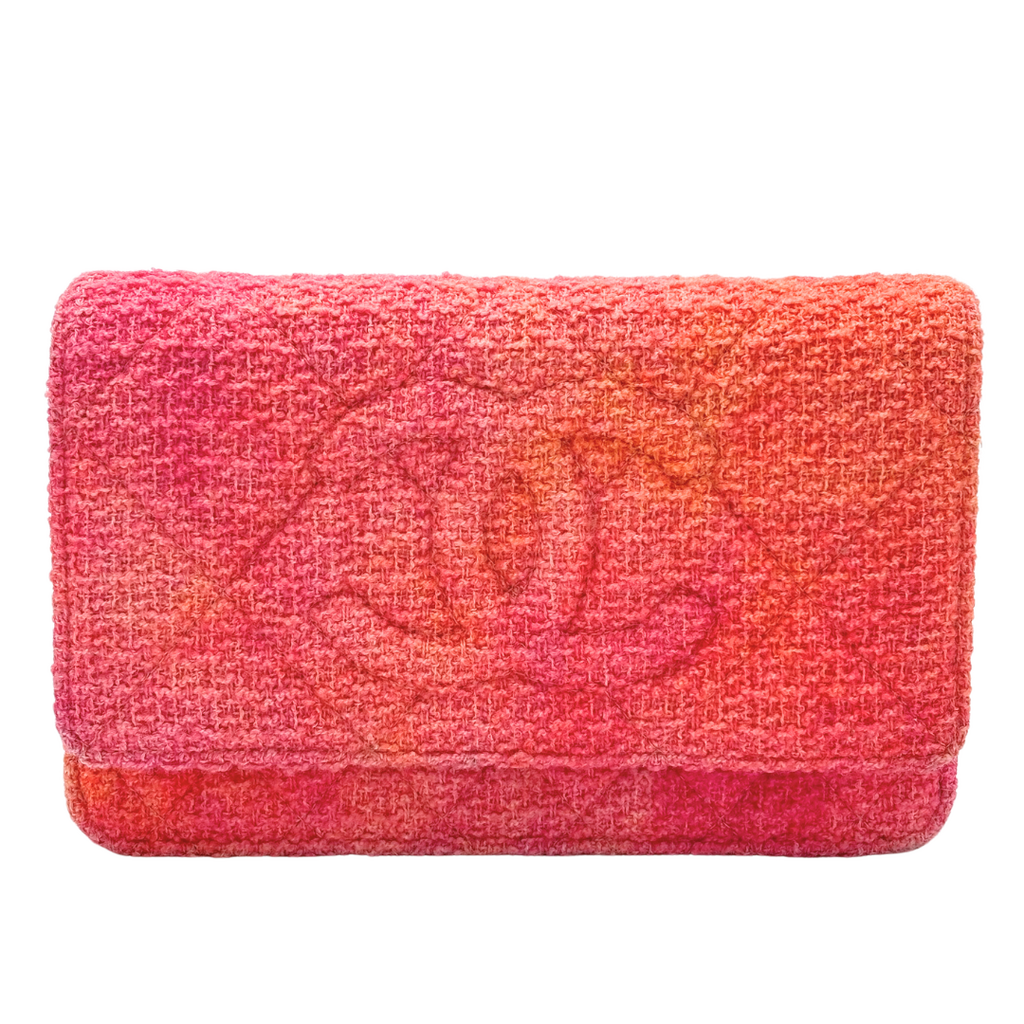 Chanel Tweed Pink Orange Ombre WOC (2021-2022)