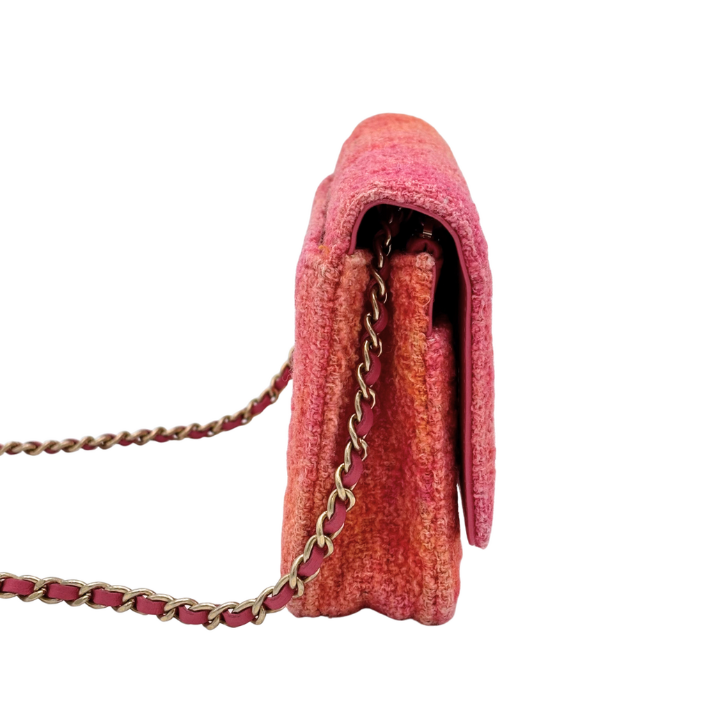 Chanel Tweed Pink Orange Ombre WOC (2021-2022)