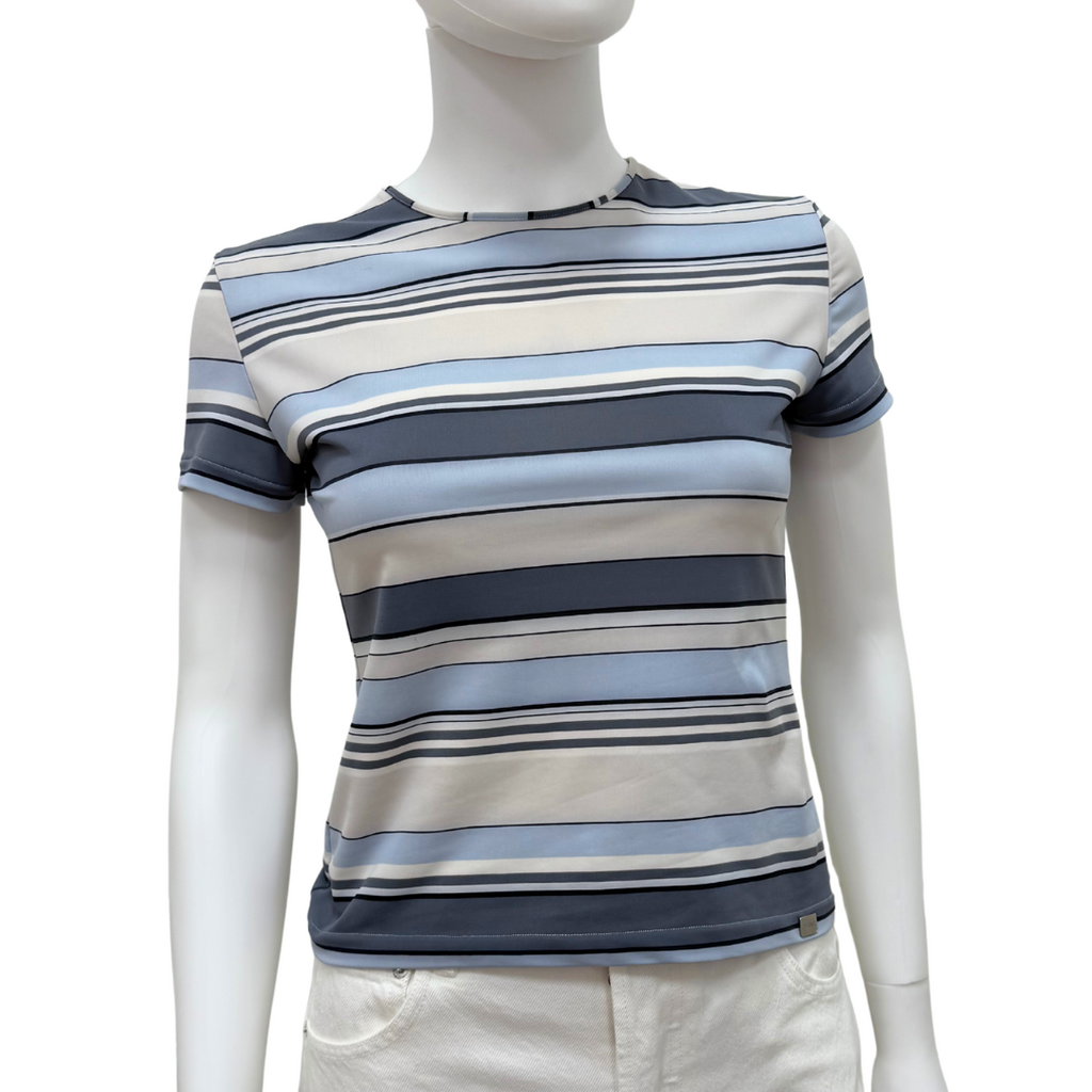 Chanel (identification) Cruise 2000 Stripe Short Sleeve T-Shirt, 38
