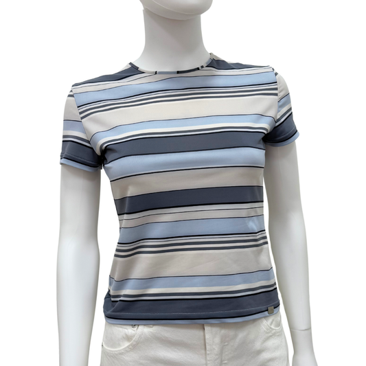 Chanel (identification) Cruise 2000 Stripe Short Sleeve T-Shirt, 38