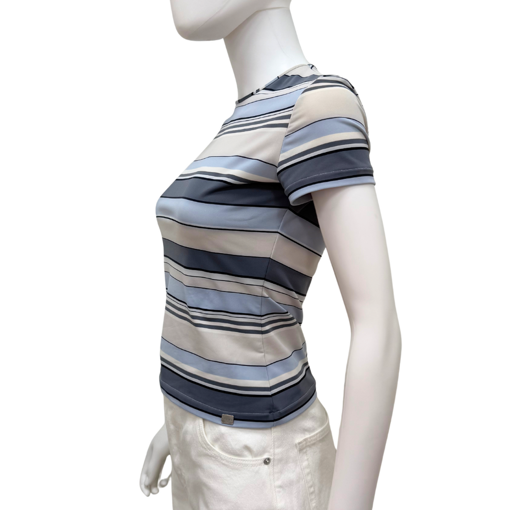Chanel (identification) Cruise 2000 Stripe Short Sleeve T-Shirt, 38