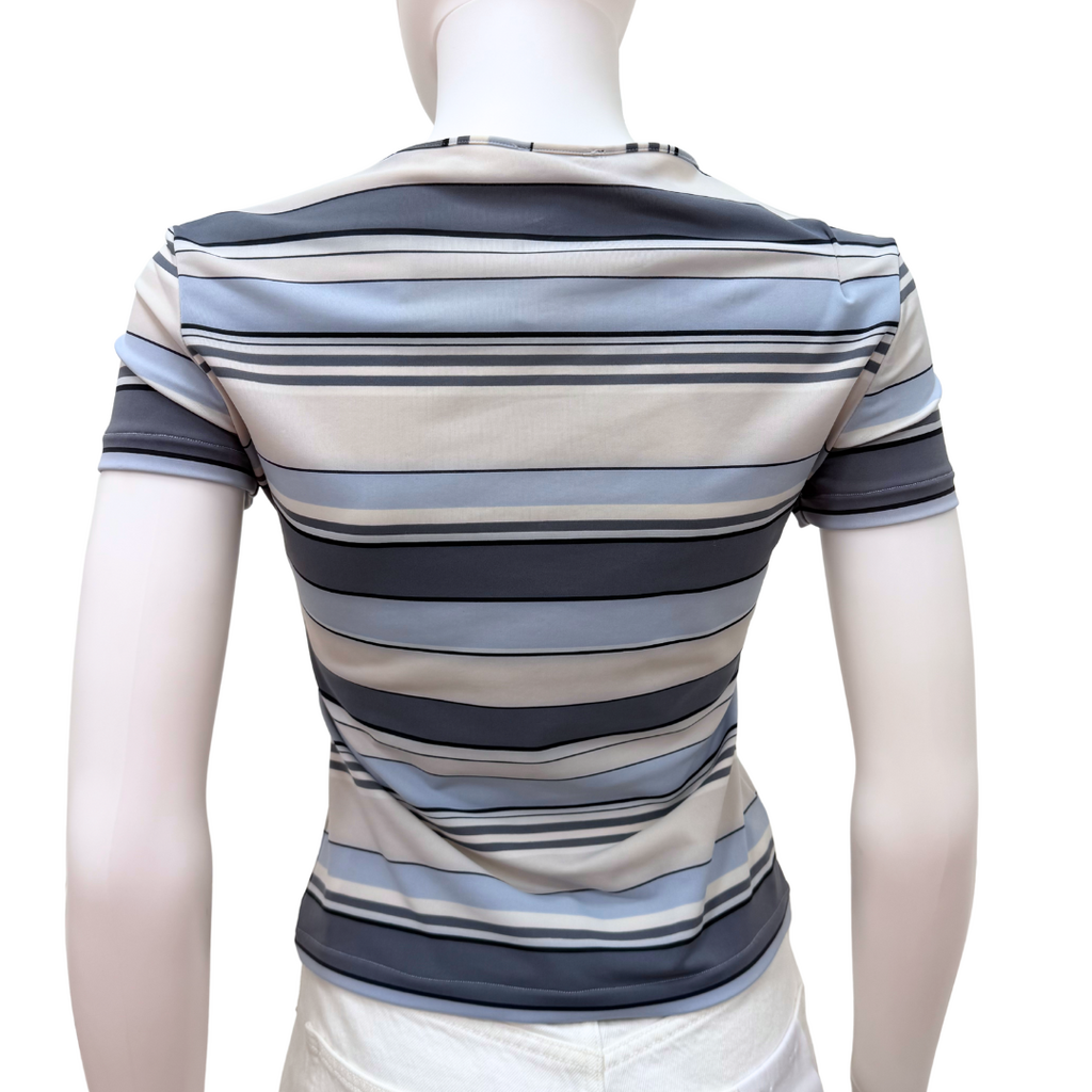 Chanel (identification) Cruise 2000 Stripe Short Sleeve T-Shirt, 38