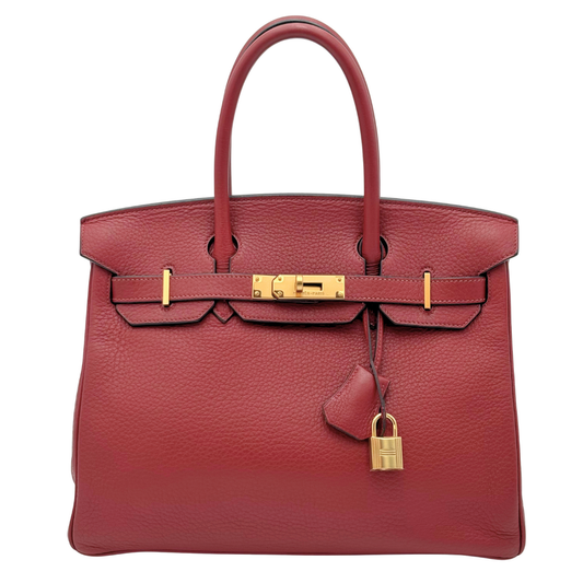 Hermès Birkin Rouge H Togo 30CM Gold HW (2004)
