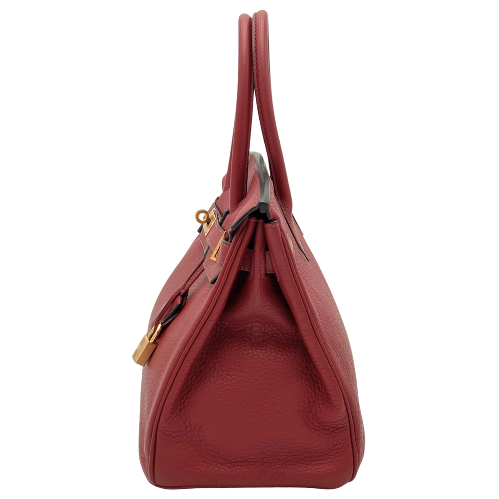 Hermès Birkin Rouge H Togo 30CM Gold HW (2004)