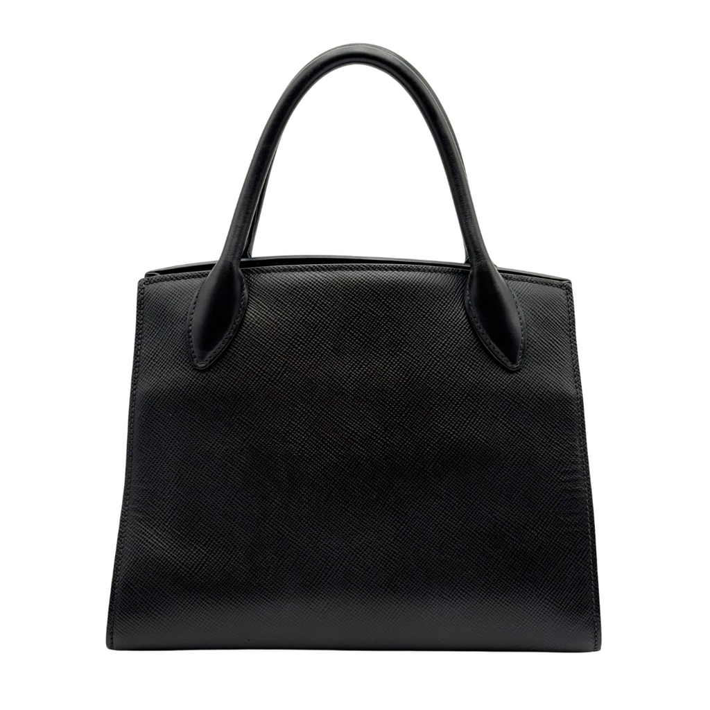 Prada Black Saffiano Top Handle Tote