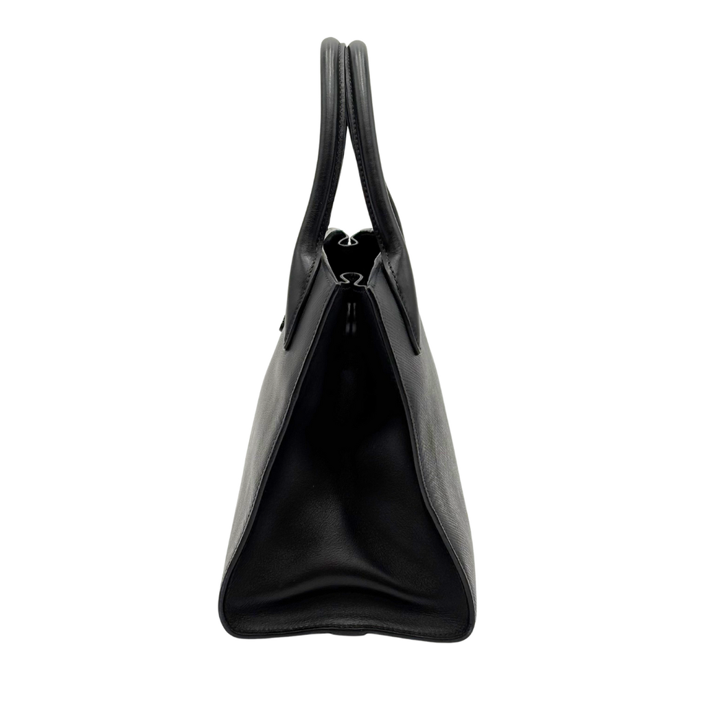 Prada Black Saffiano Top Handle Tote