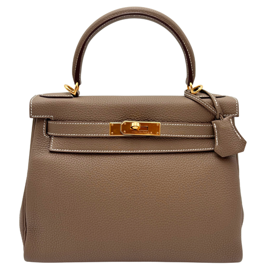 Hermès Kelly Etoupe Togo 28CM Gold HW (2023)
