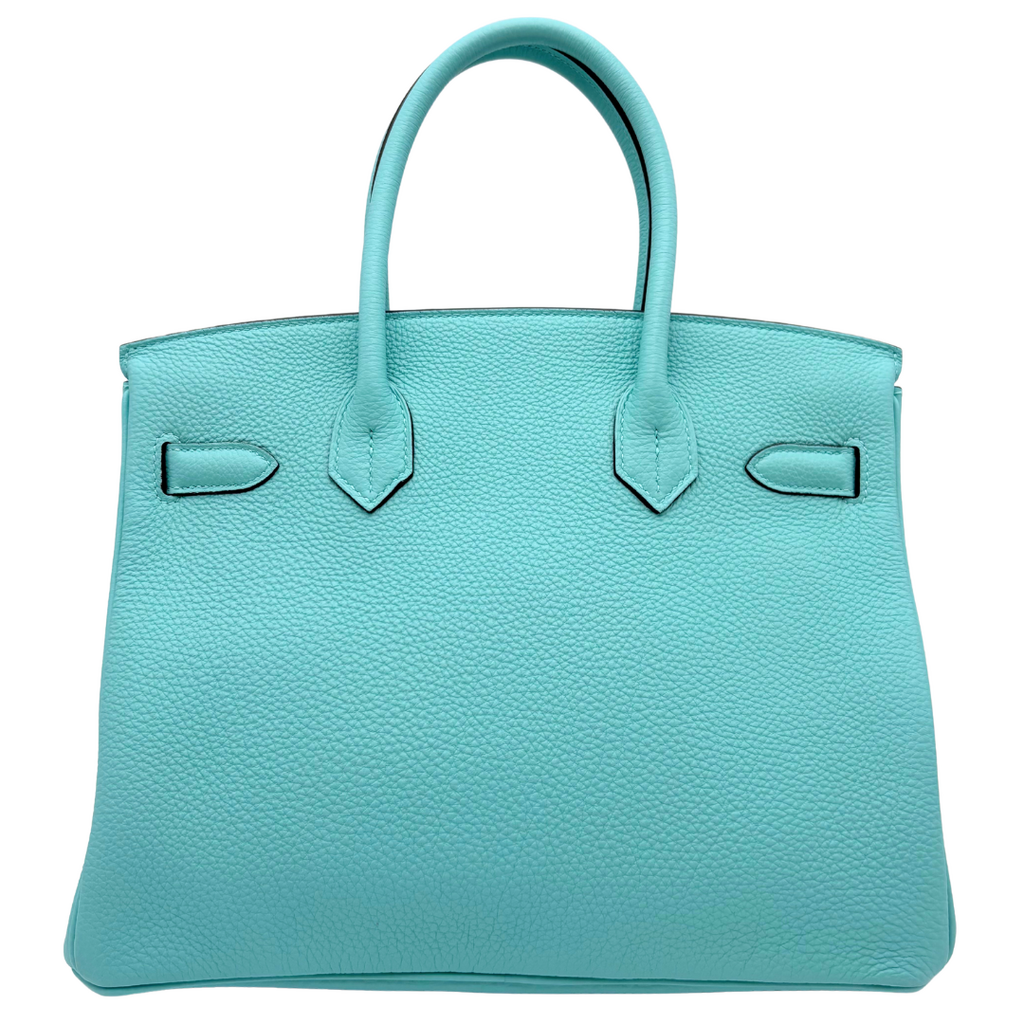 Hermès Birkin Turquoise Blue Atoll Togo 30CM Gold HW