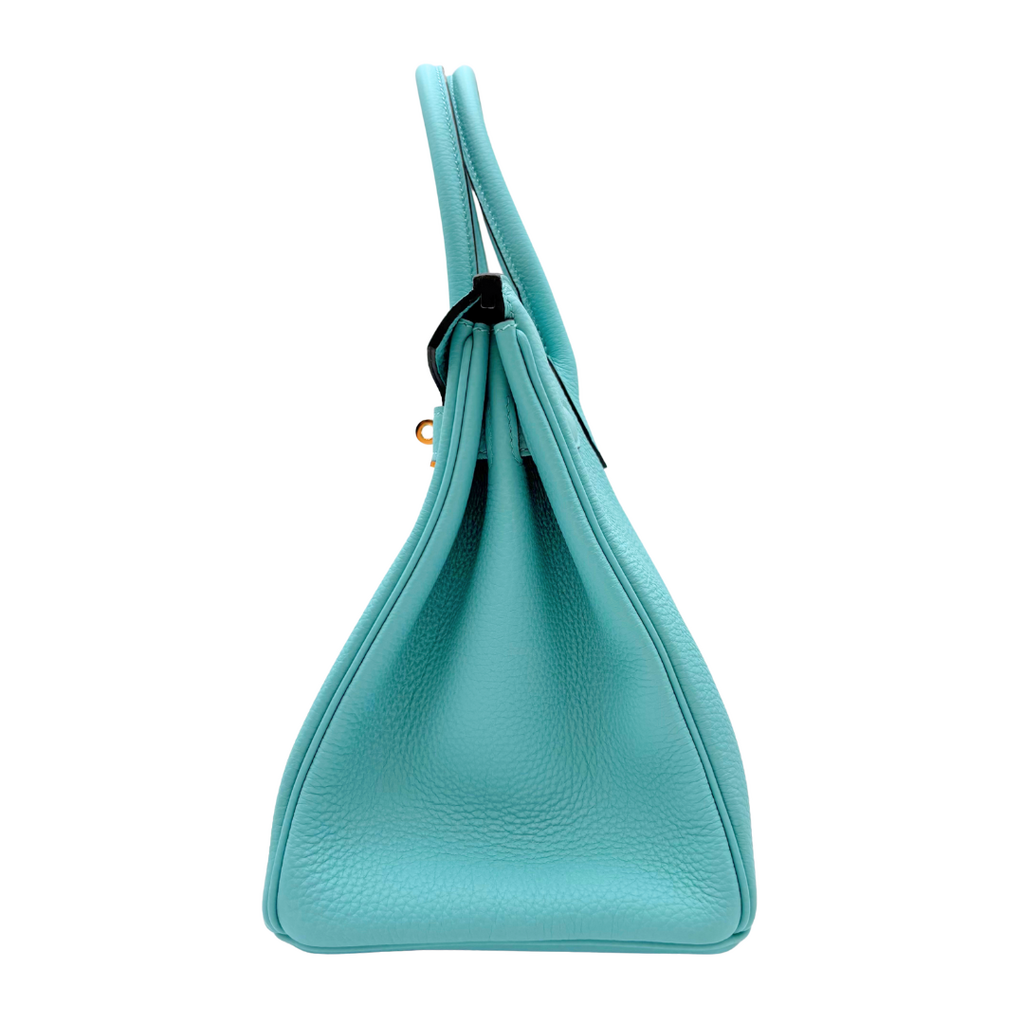 Hermès Birkin Turquoise Blue Atoll Togo 30CM Gold HW