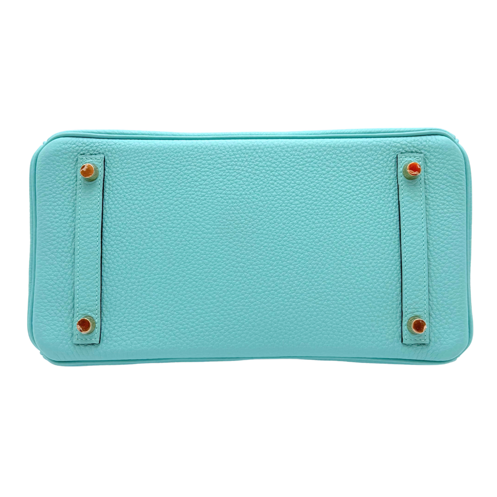 Hermès Birkin Turquoise Blue Atoll Togo 30CM Gold HW