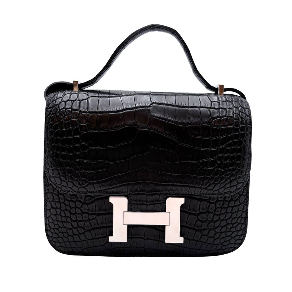 Hermès Constance Matte Black Alligator 18CM Palladium HW (2021)