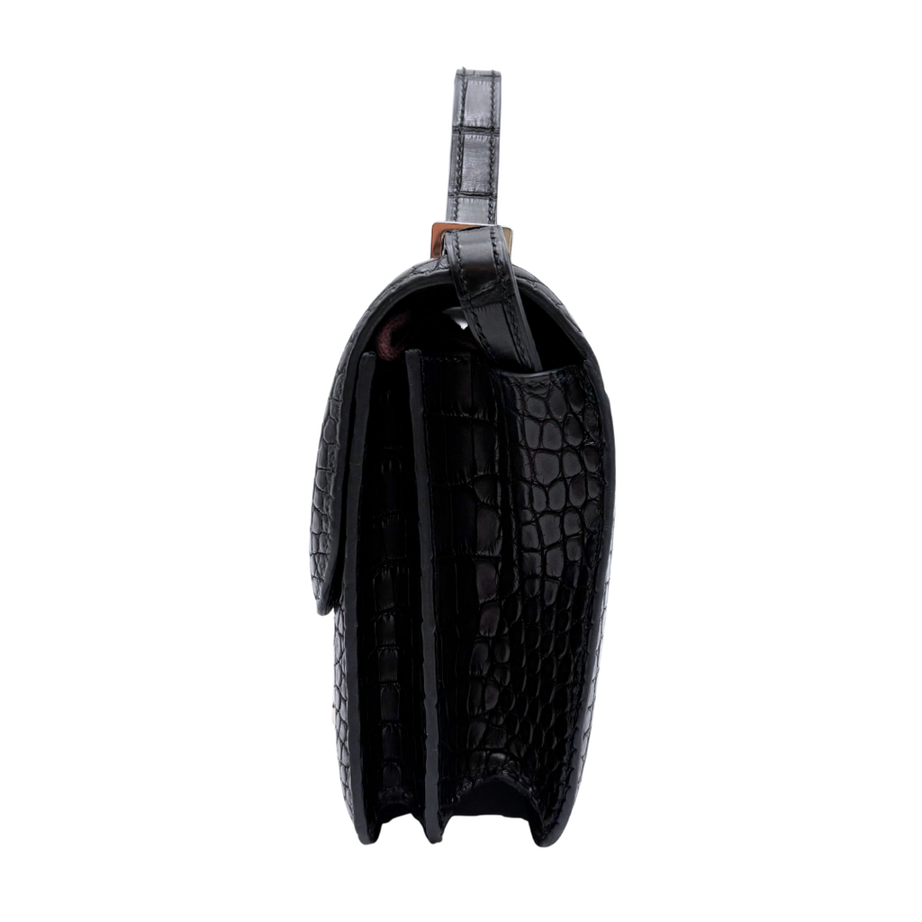 Hermès Constance Matte Black Alligator 18CM Palladium HW (2021)