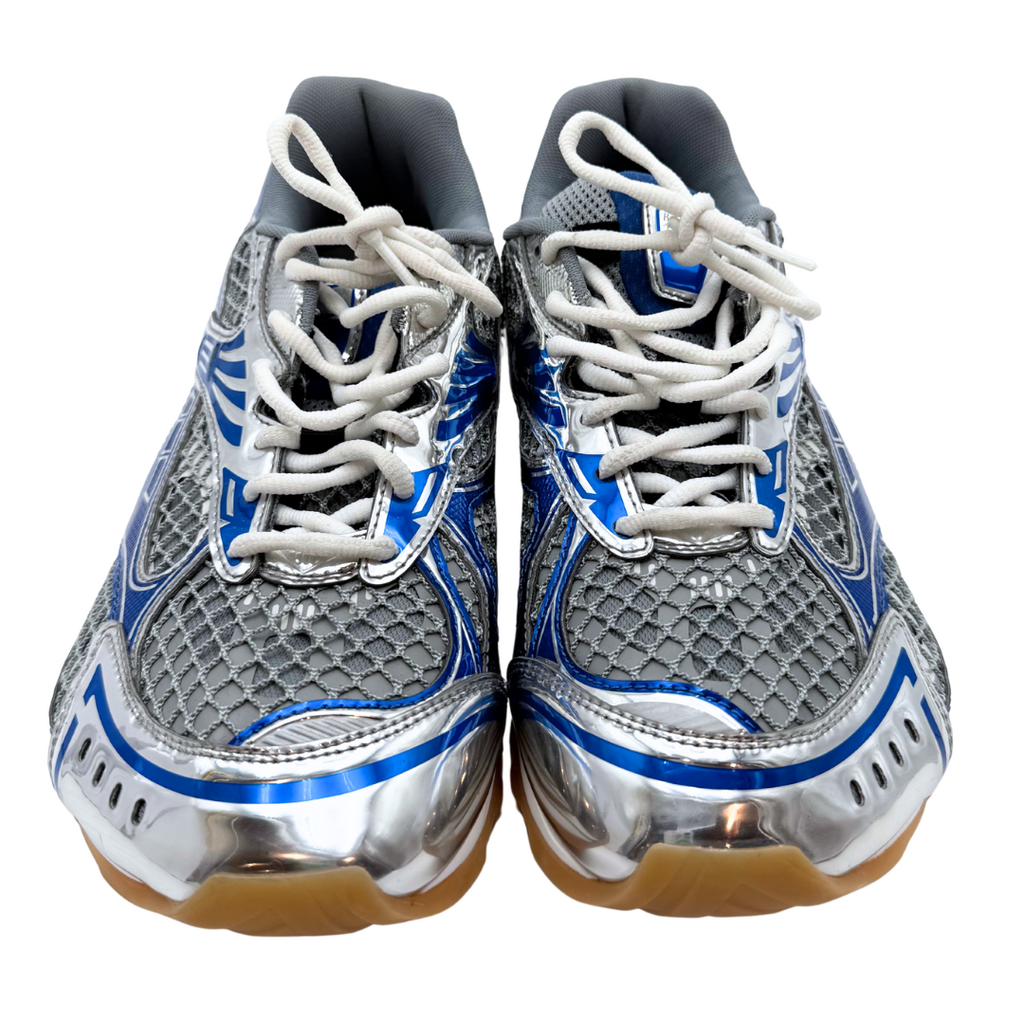 Bottega Veneta Silver/Blue Orbit Sneaker, 40