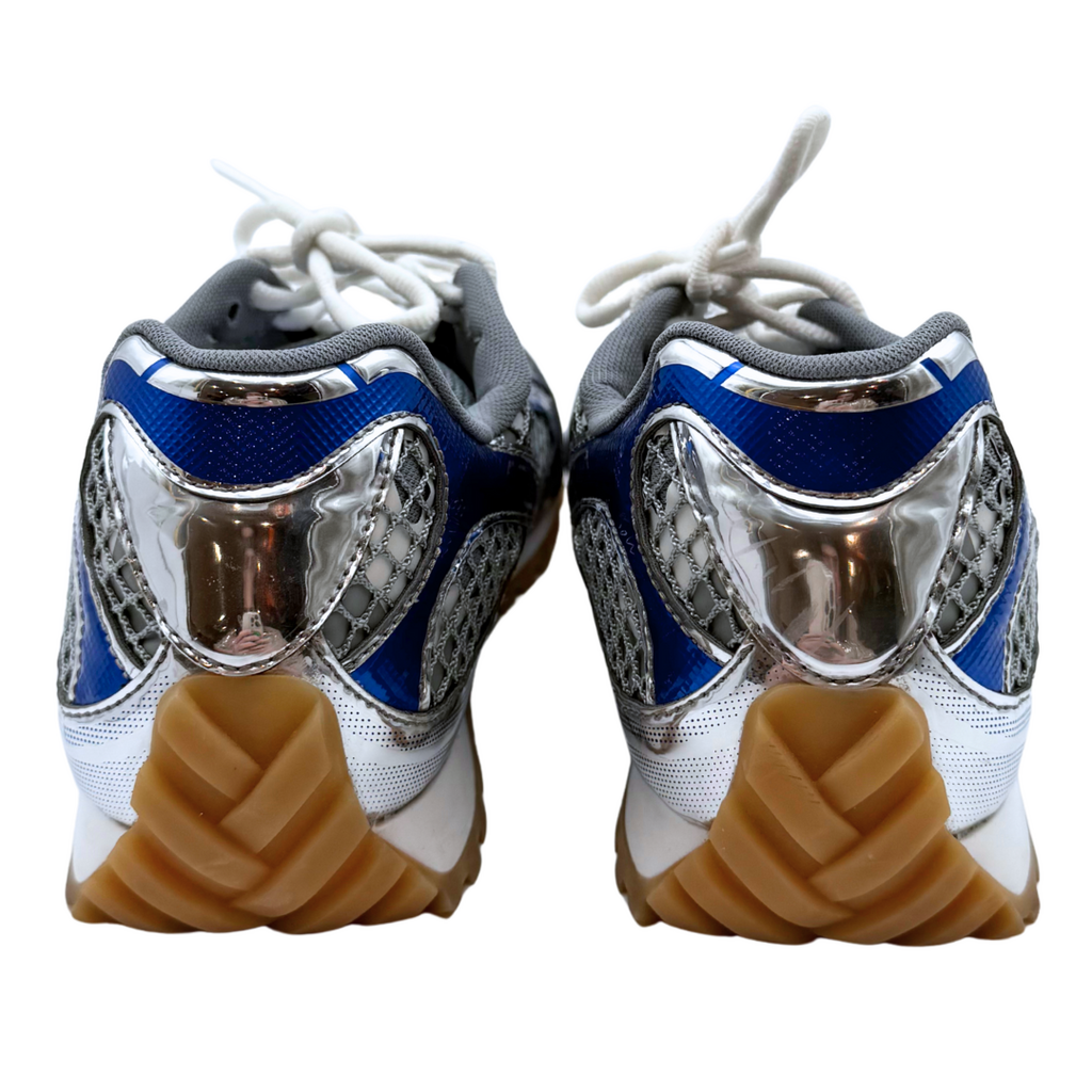 Bottega Veneta Silver/Blue Orbit Sneaker, 40