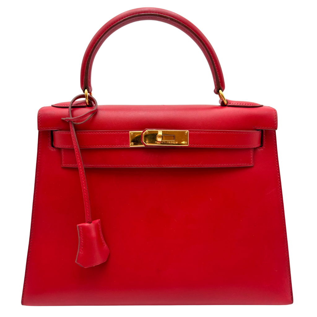 Hermès Kelly Red Boxcalf 28CM Gold HW (1996)