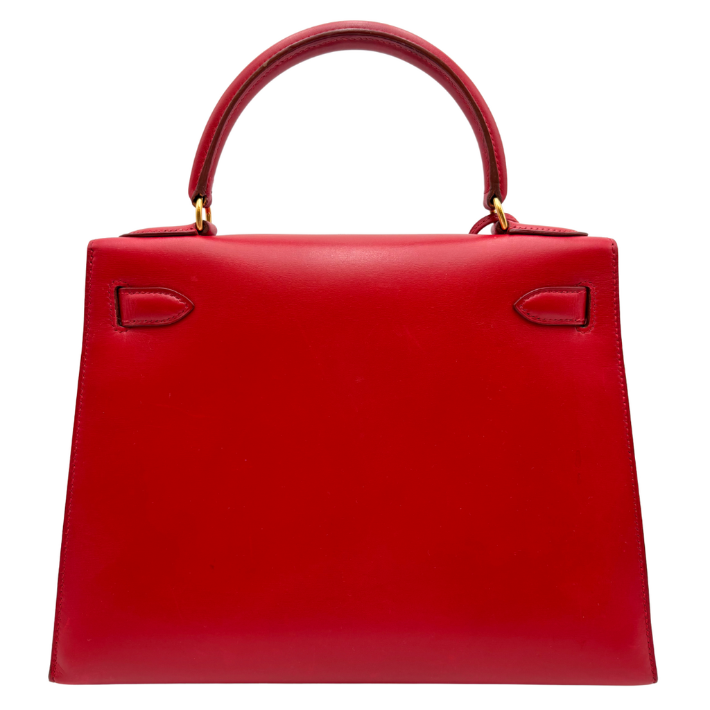 Hermès Kelly Red Boxcalf 28CM Gold HW (1996)