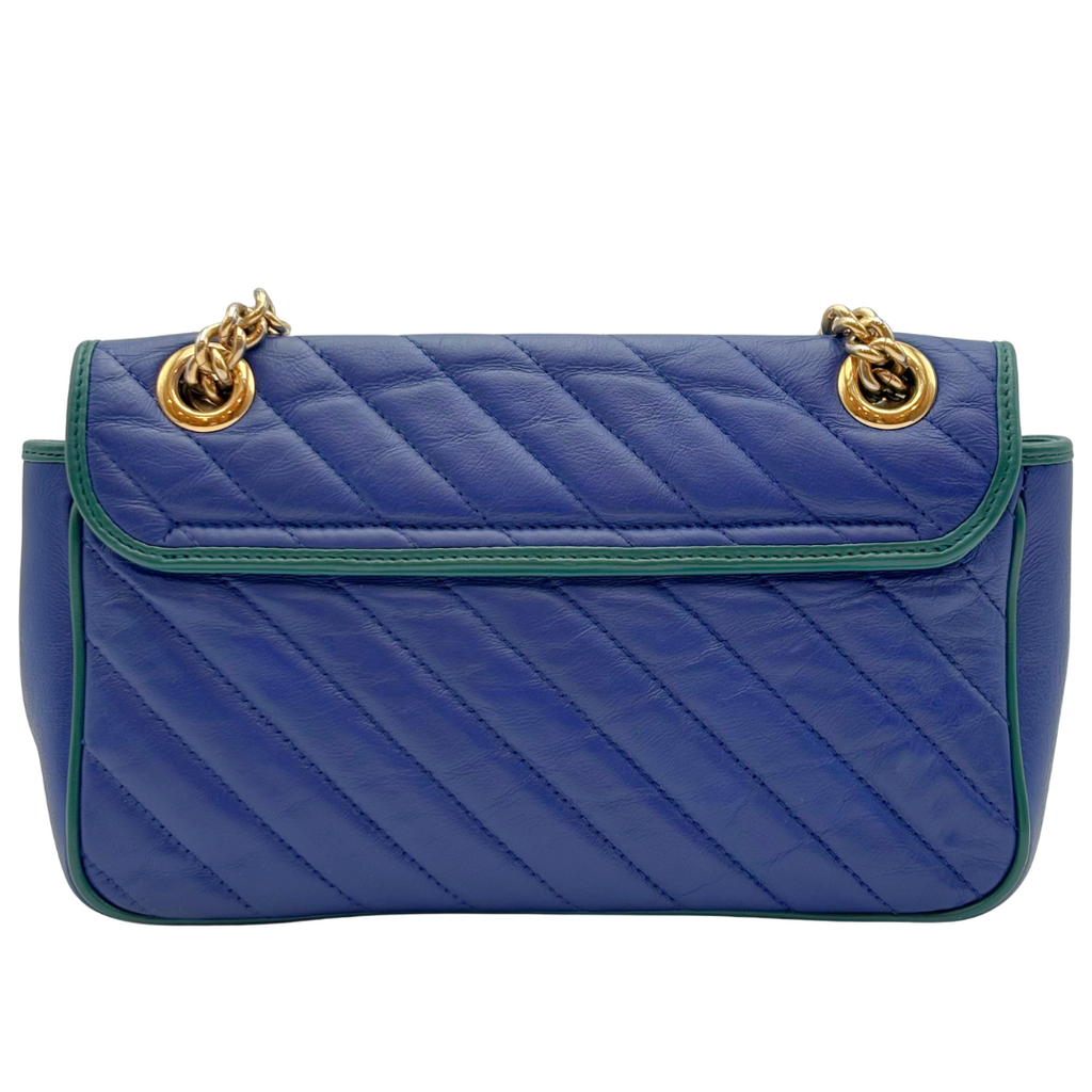 Gucci Royal Blue Marmont Flap Bag