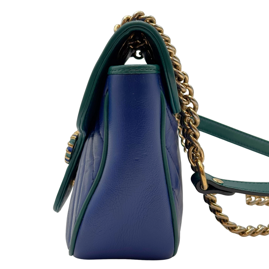 Gucci Royal Blue Marmont Flap Bag