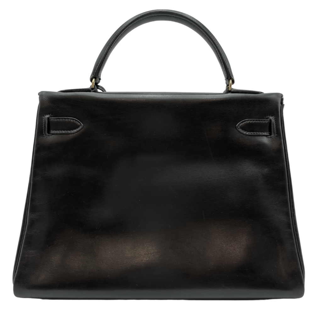 Hermès Kelly Black Box Calf 32CM Gold HW (1998)